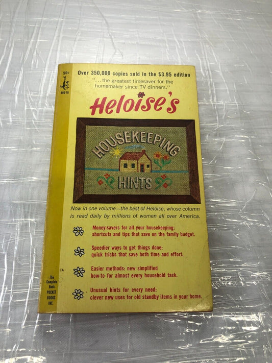 Heloise's Housekeeping Hints, Pocket Book Edition (1965, Paperback) Vintage Book