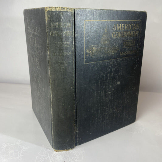 American Government, Revised Edition by Frank A. Magruder - 1926 HC Textbook