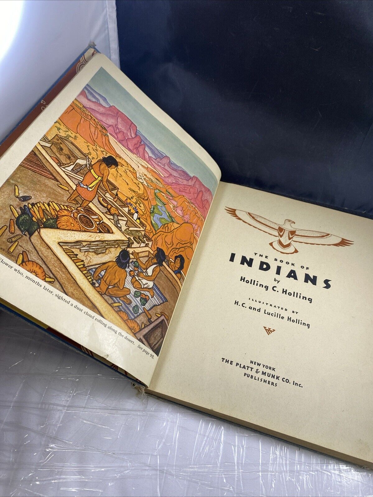 The Book Of Indians: Holling - 1935 1st Edition Hardcover - Rare Native American