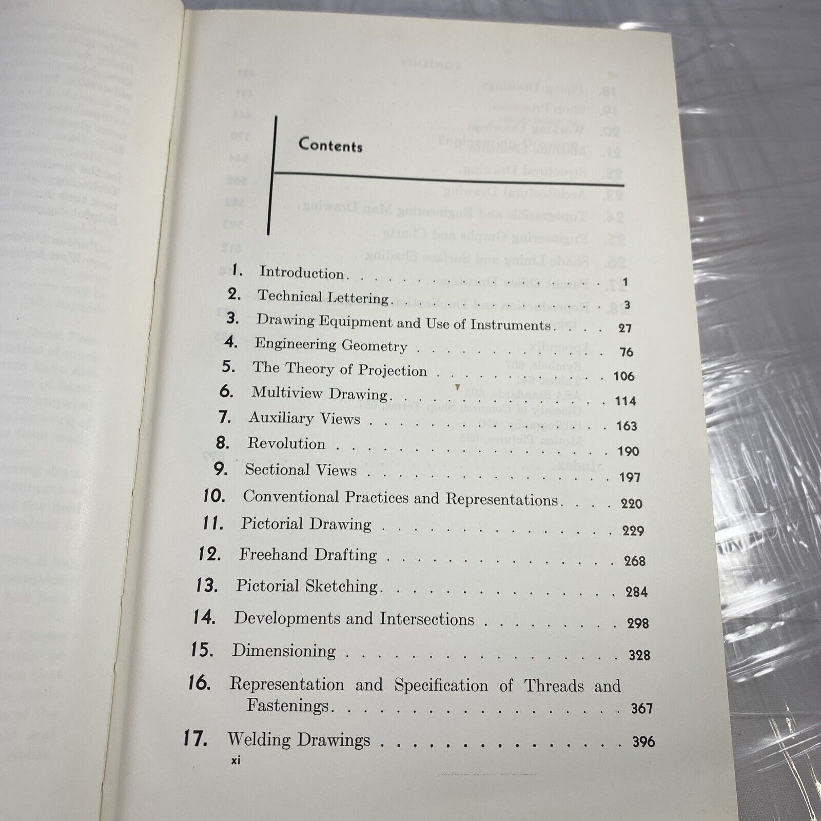 Fundamentals Of Engineering Drawing Warren Luzadder 4th 1950s Textbook Gray Rare