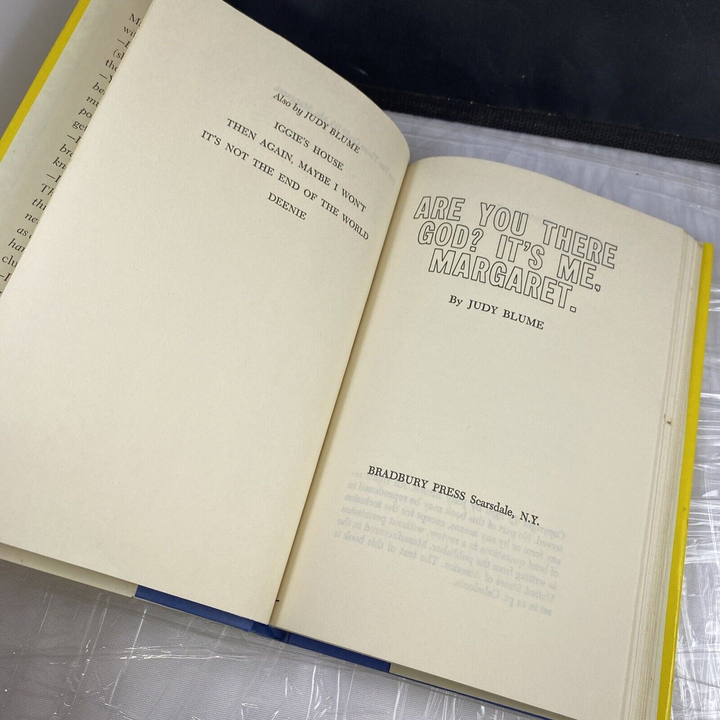 Are You There God? It's Me, Margaret Judy Blume 1970 Book Club Edition HCDJ