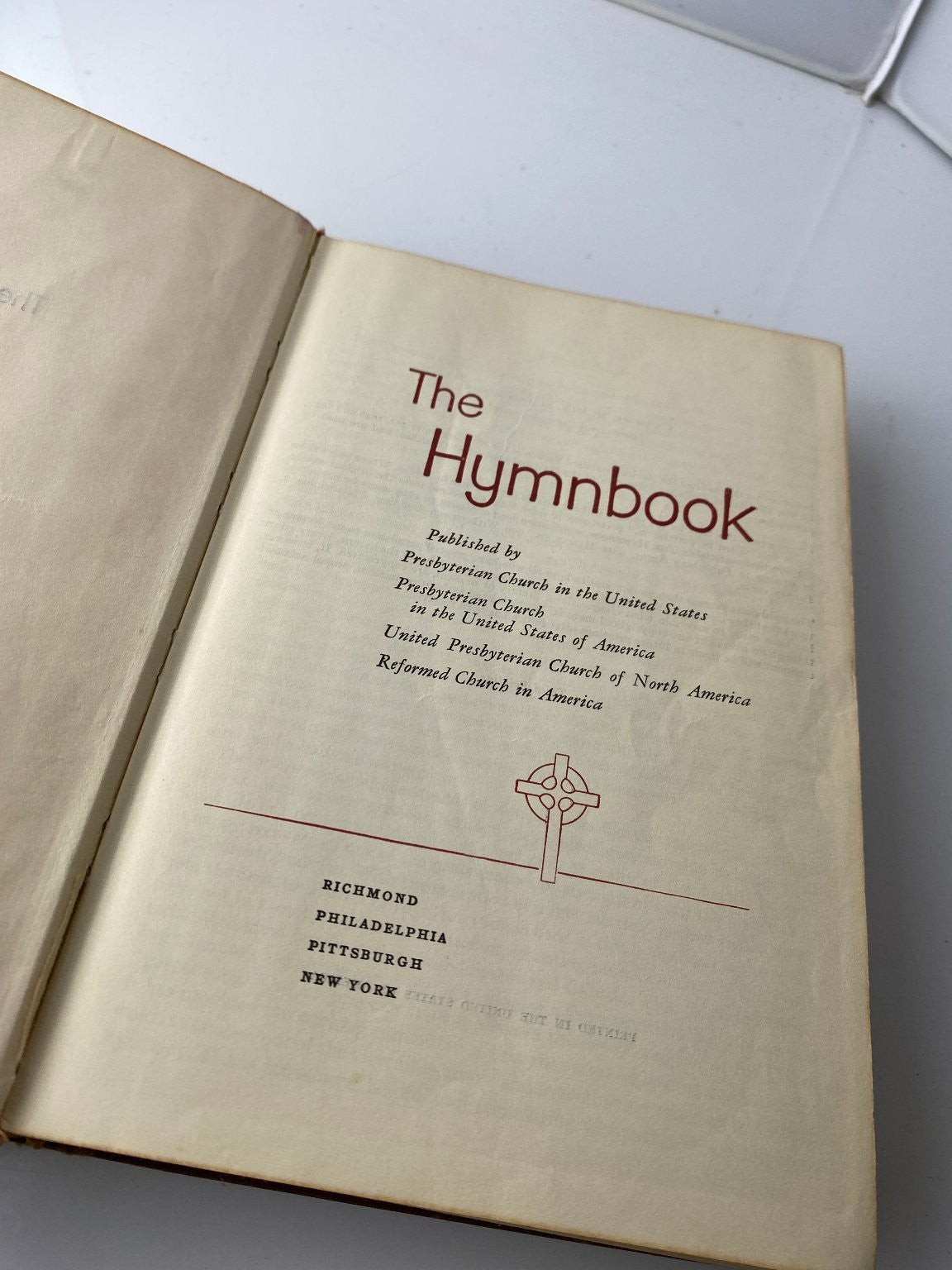 The Hymnbook John Ribble 1955 Third Printing Presbyterian Church USA
