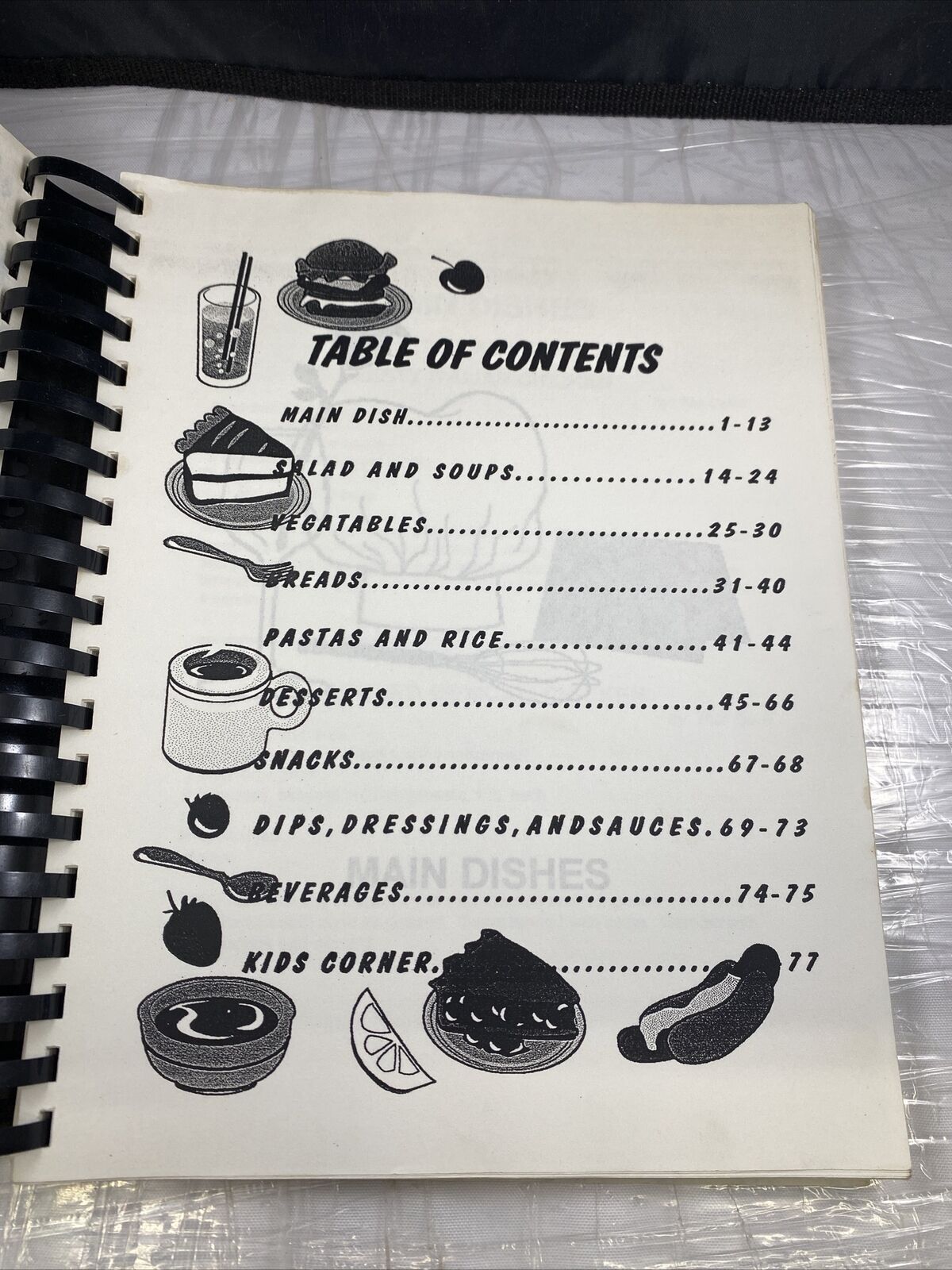 TTI Employee Cookbook Rare One Of A Kind Spiral Ring Bound Recipe Book. Good