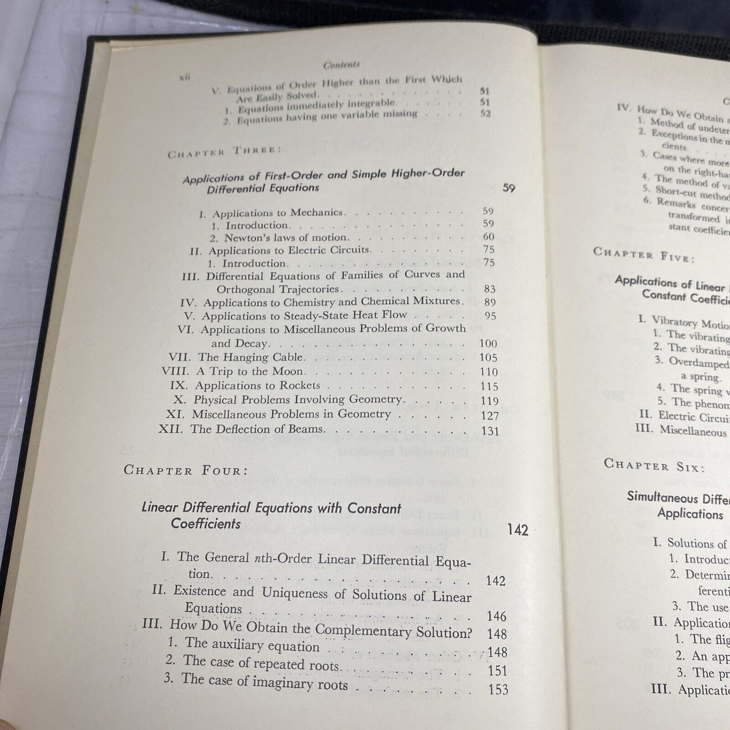 Applied Differential Equations by Murray R. Spiegel Vintage College Book 60s