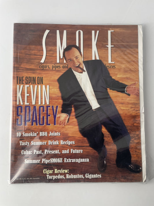 Vintage 1998 Smoke Magazine Kevin Spacey Cover Cuba Cigar Review Summer Issue