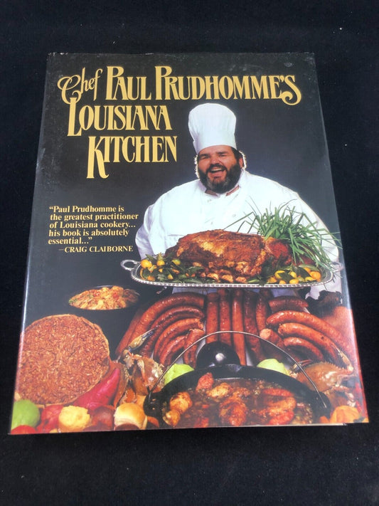 Chef Paul Prudhomme's Louisiana Kitchen 1984 Hardcover FREE SHIPPING 