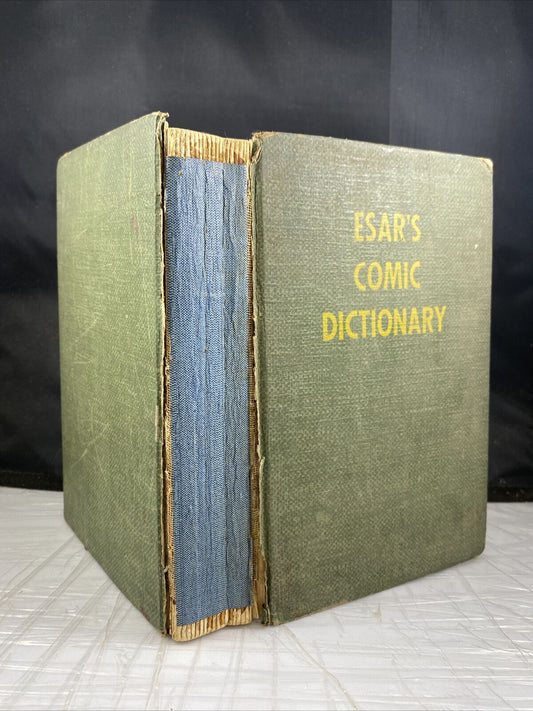 Esar's Comic Dictionary by Evan Esar 1940s First Edition Hardcover Book Rare