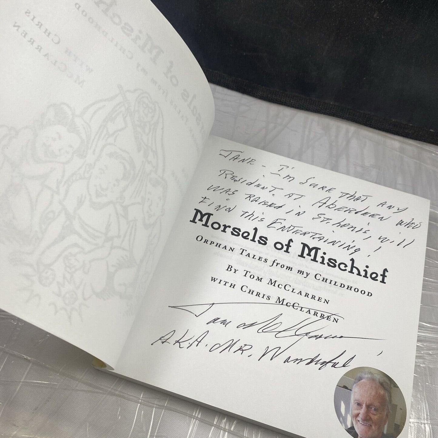 (Signed) Morsels of Mischief : Orphan Tales from My Childhood. Biography Memoir