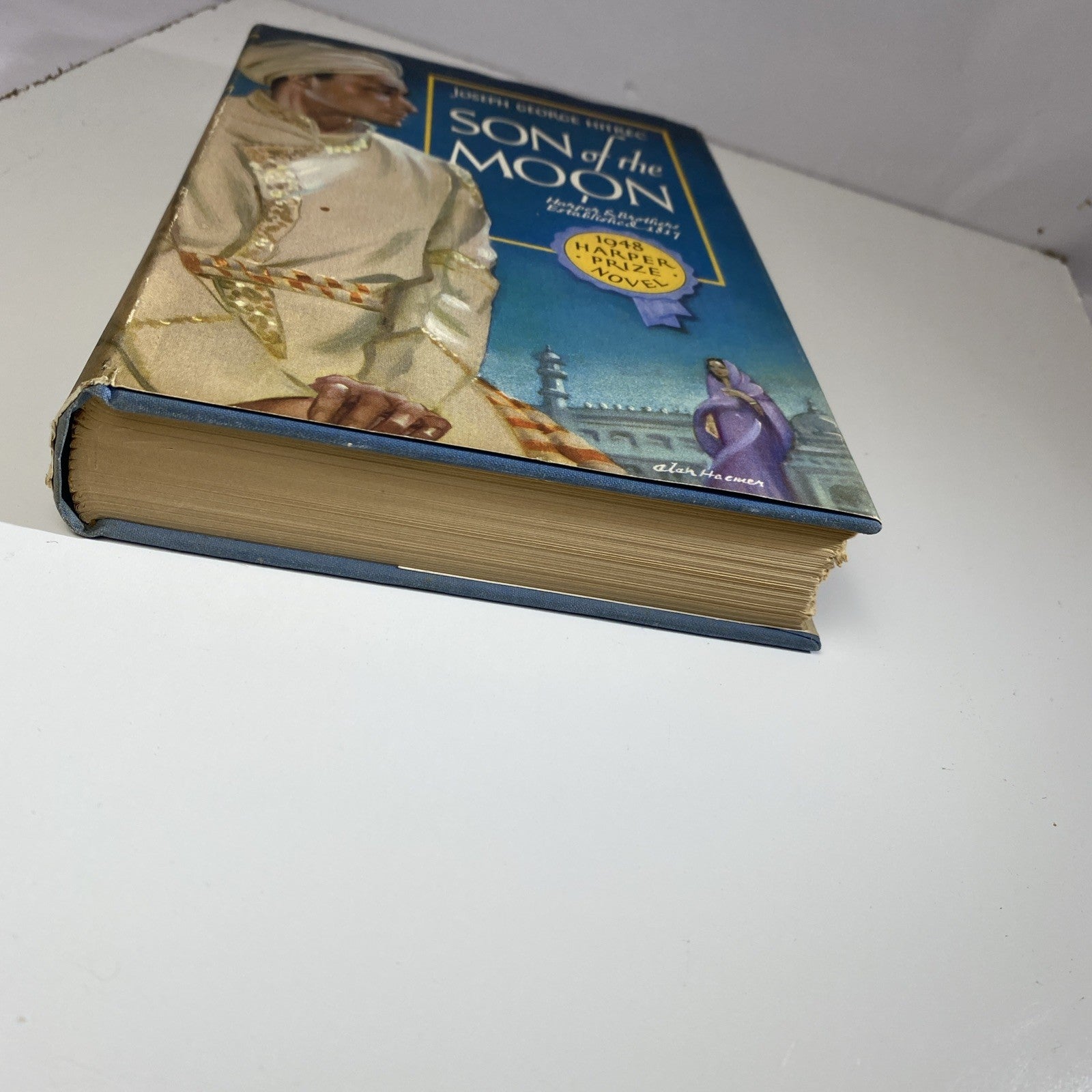 India Novel Son of the Moon by Joseph George Hitrec HCDJ 1948 1st edition Print