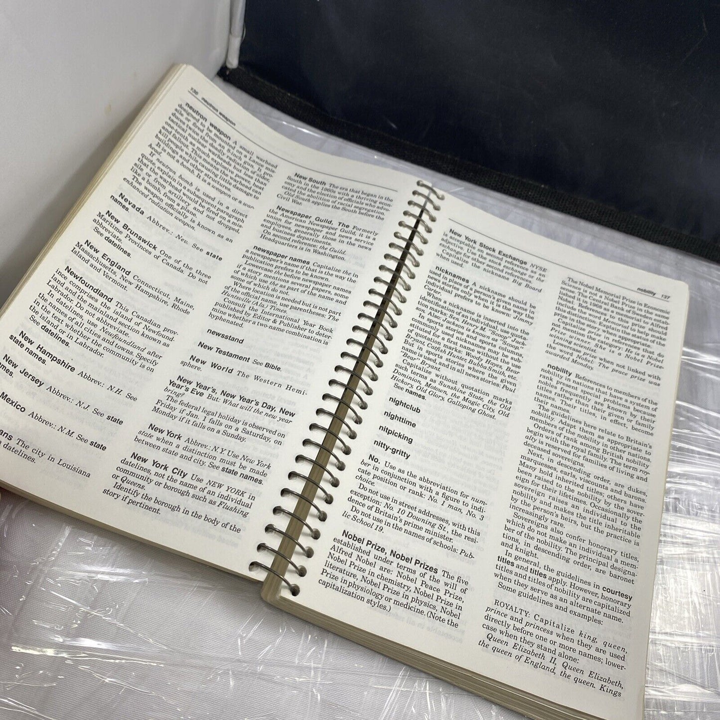 Associated Press Stylebook and Libel Manual Vintage 80s 1984 DIY Guidebook Terms