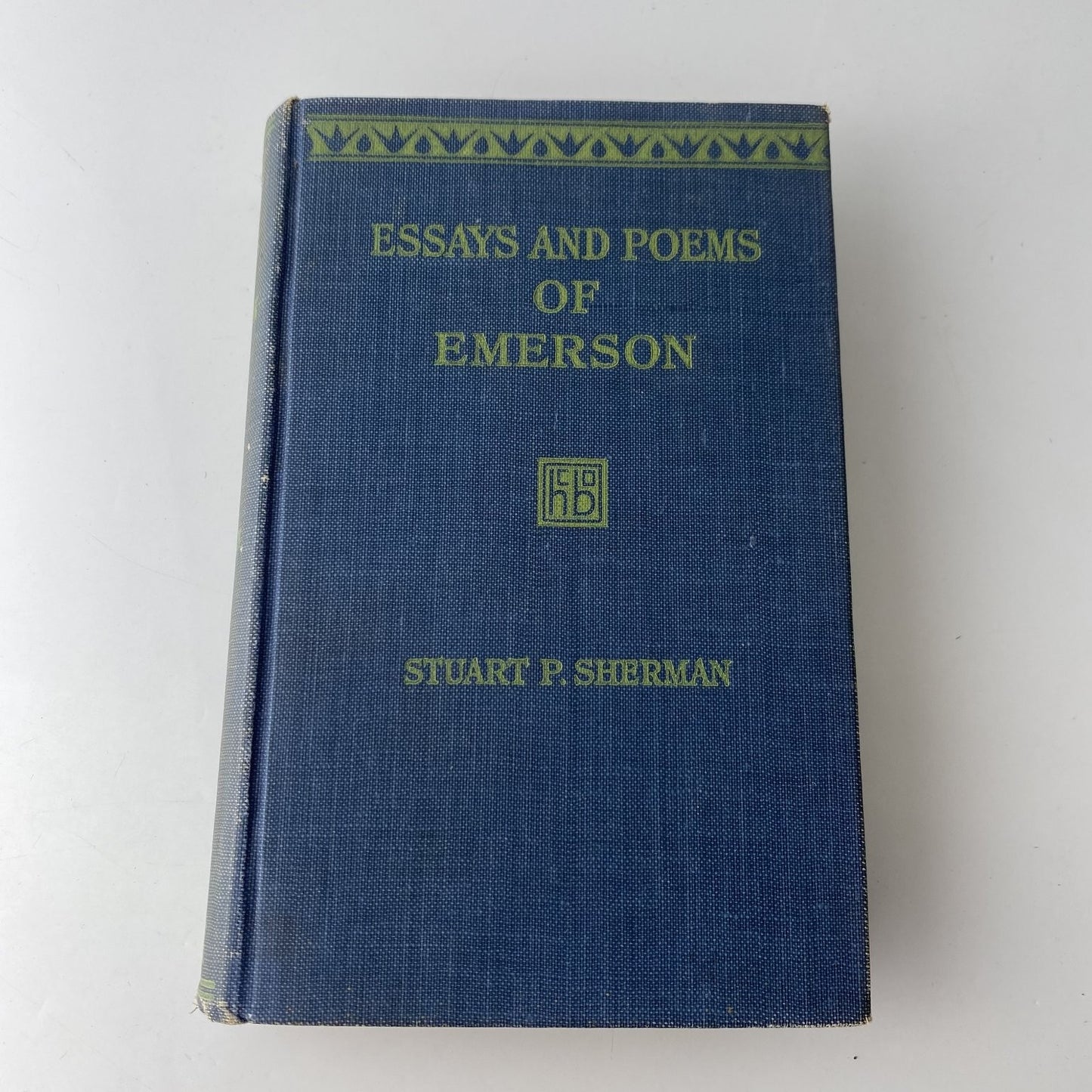 Essays and Poems of Emerson Stuart P. Sherman 1921 First Edition Harcourt