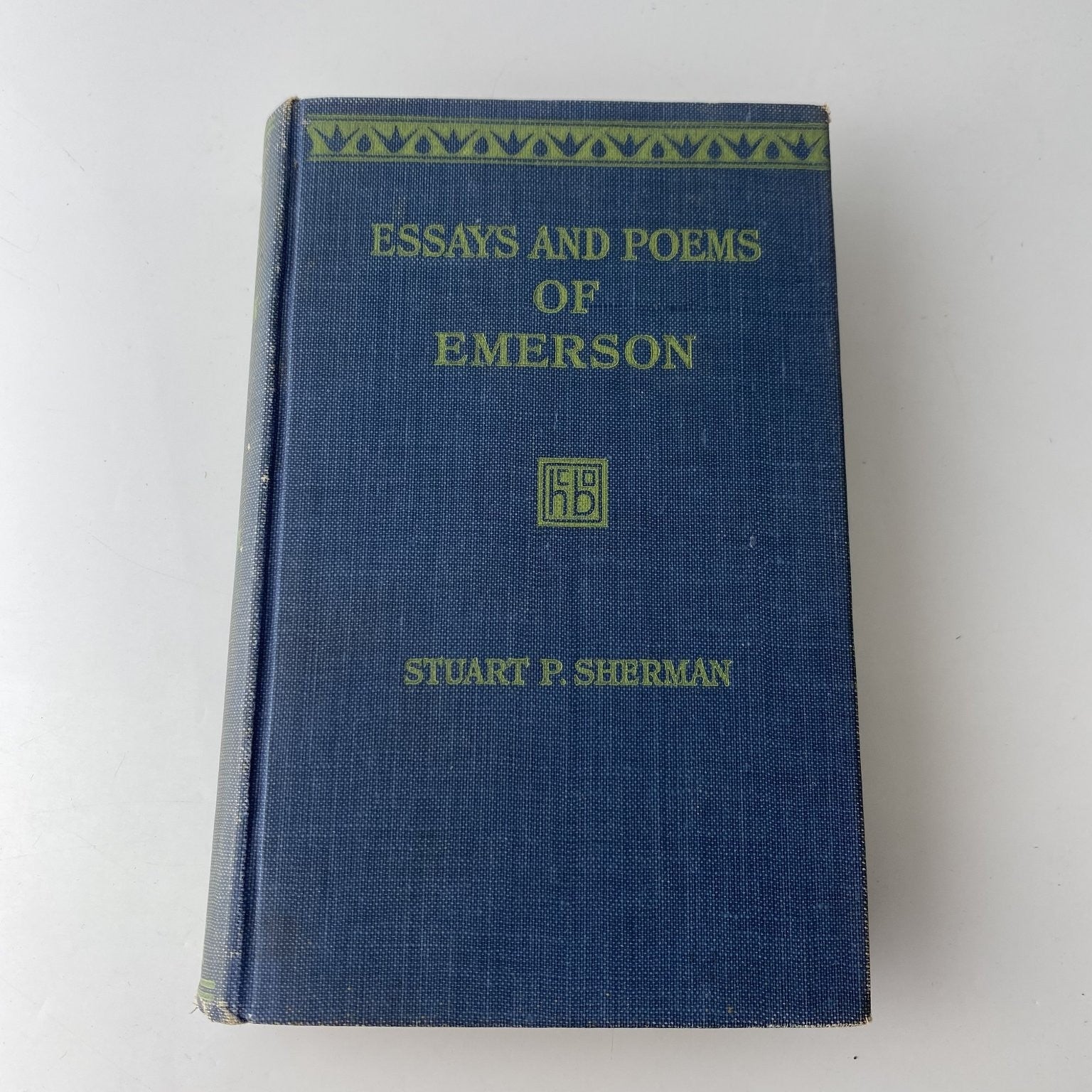 Essays and Poems of Emerson Stuart P. Sherman 1921 First Edition Harcourt