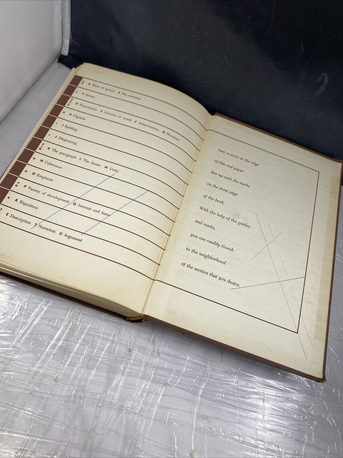 Writing Handbook - Michael Kammer (Hardcover) Vintage 50s English Textbook Clean