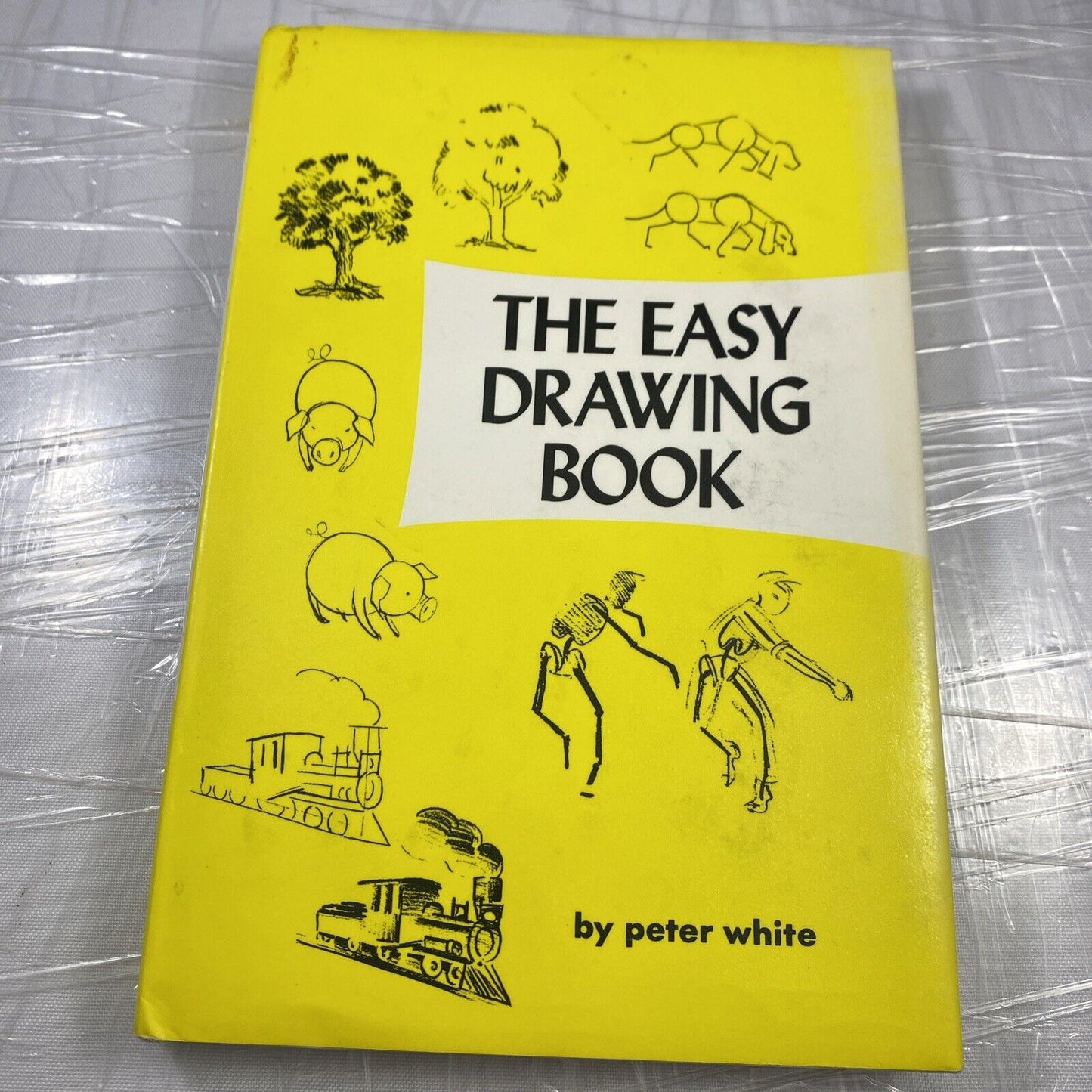 The Easy Drawing Book Peter White 1966 Hardcover Gramercy Vintage Art How To