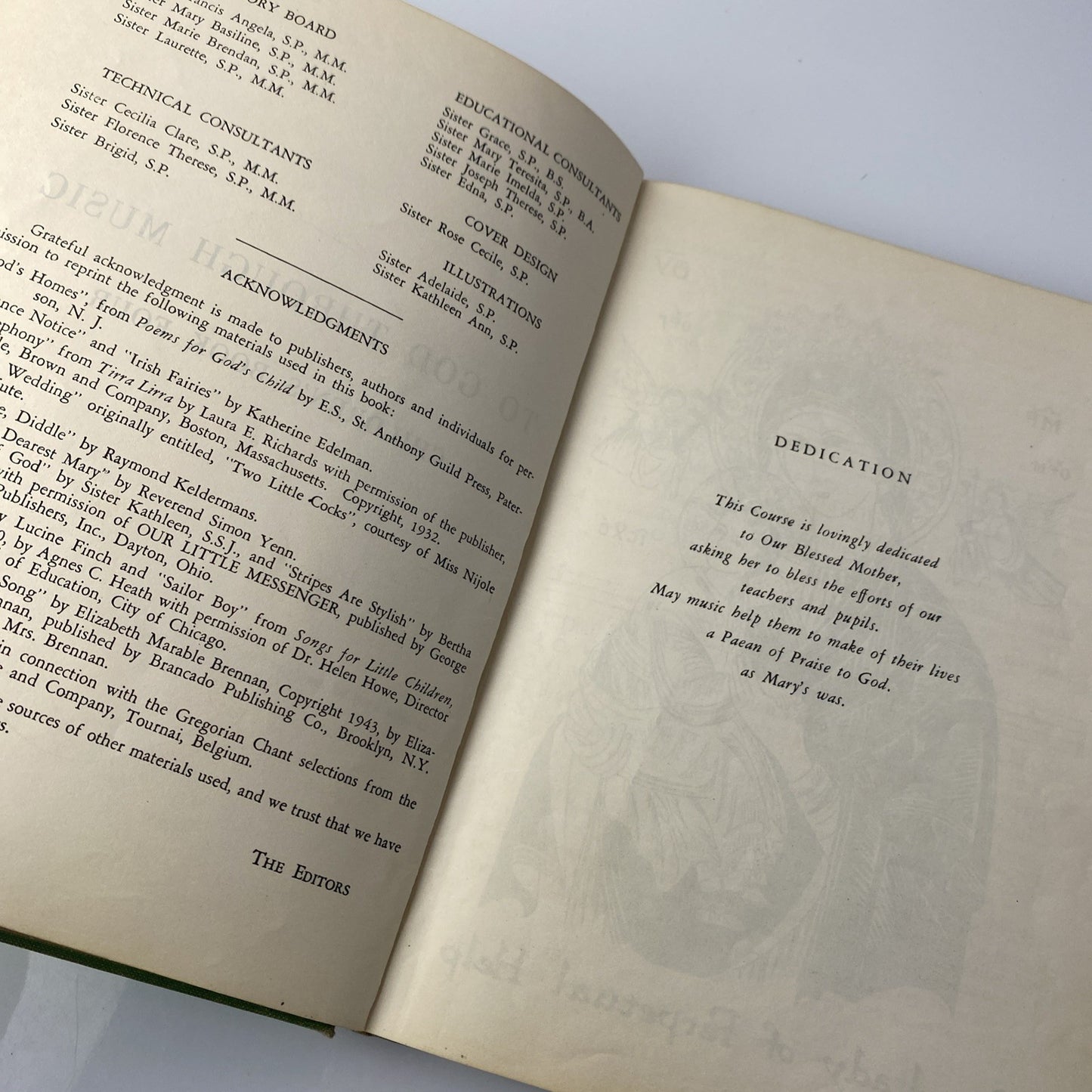 To God Through Music Book Four 4 HC 1958 Gregorian Institute of America Vintage