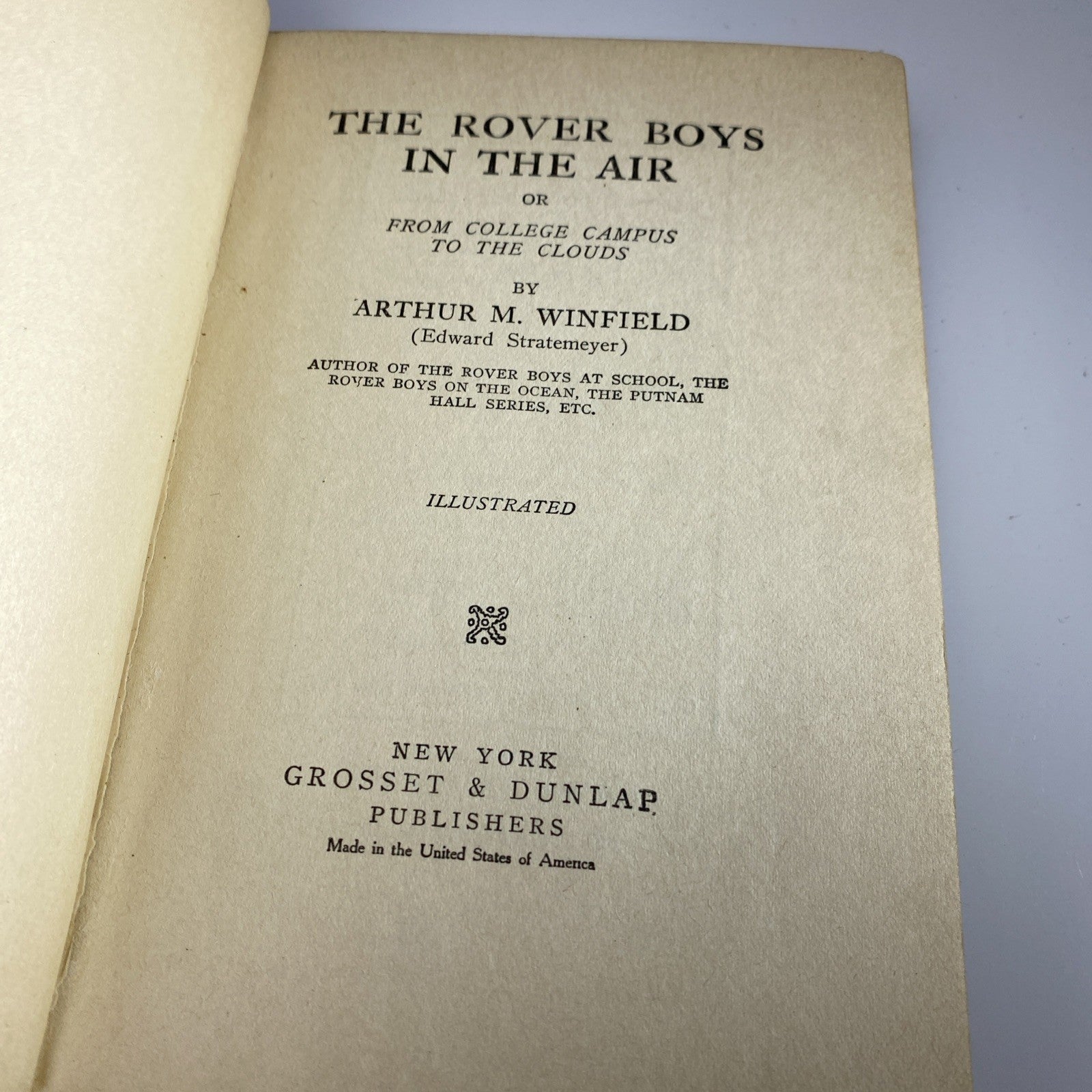 Antique Novel Chapter Book The Rover Boys on At School by Arthur M. Winfield