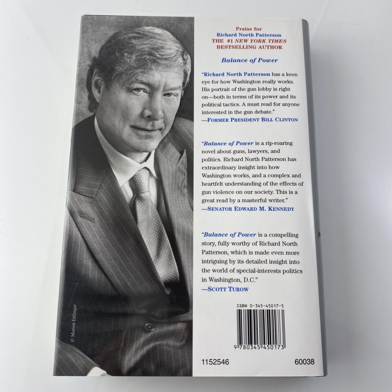 Richard North Patterson-Balance of Power Like New Hardcover Book Club Ed