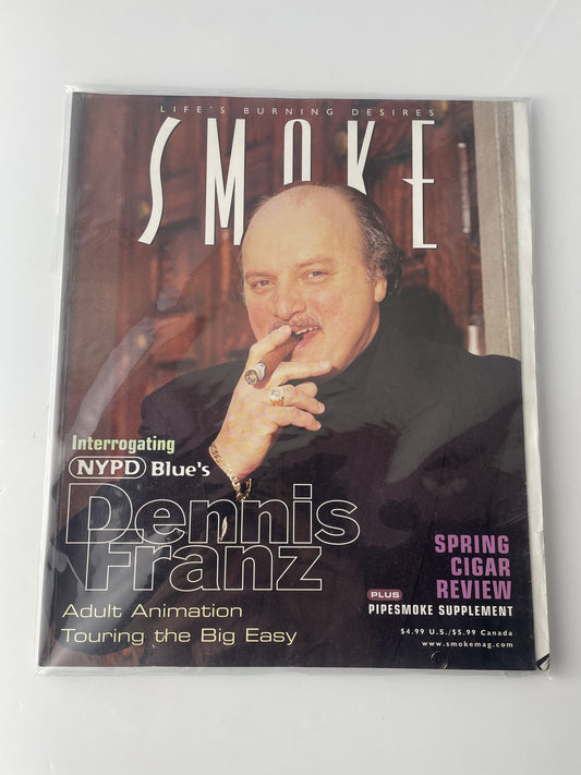 Vintage Smoke Magazine Spring 1999 Dennis Franz NYPD Blue Cigar Review Animation