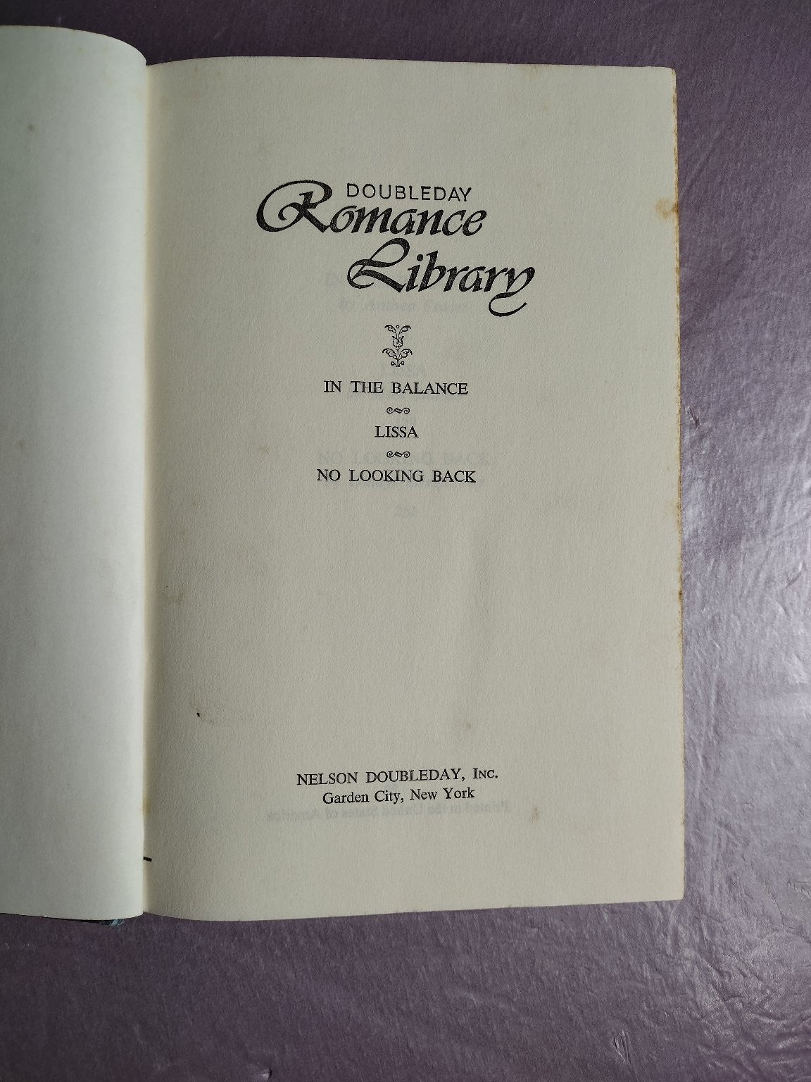Doubleday Romance Library Gladys Greene Lois L. Greene Mid-Century Hardcover