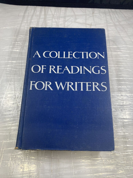 A Collection Of Readings For Writers Hard Cover Book Vintage 50s Textbook