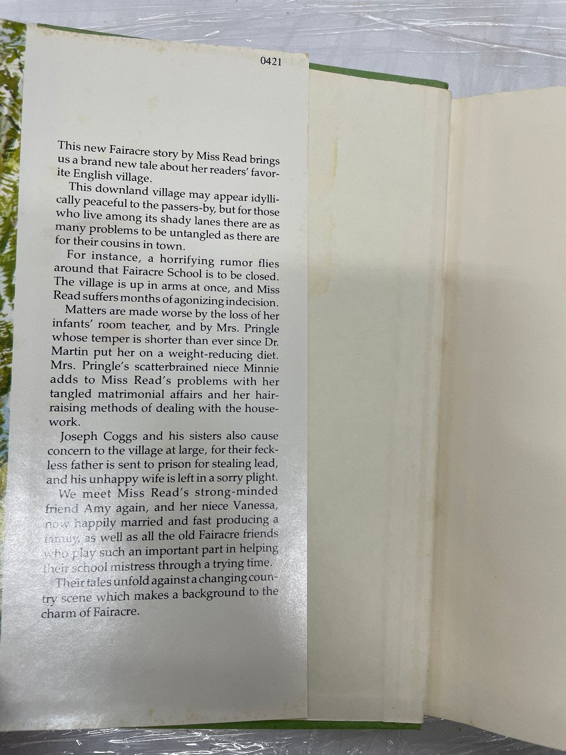 Village Affairs Miss Read First American Edition 1978 Hardcover English fiction