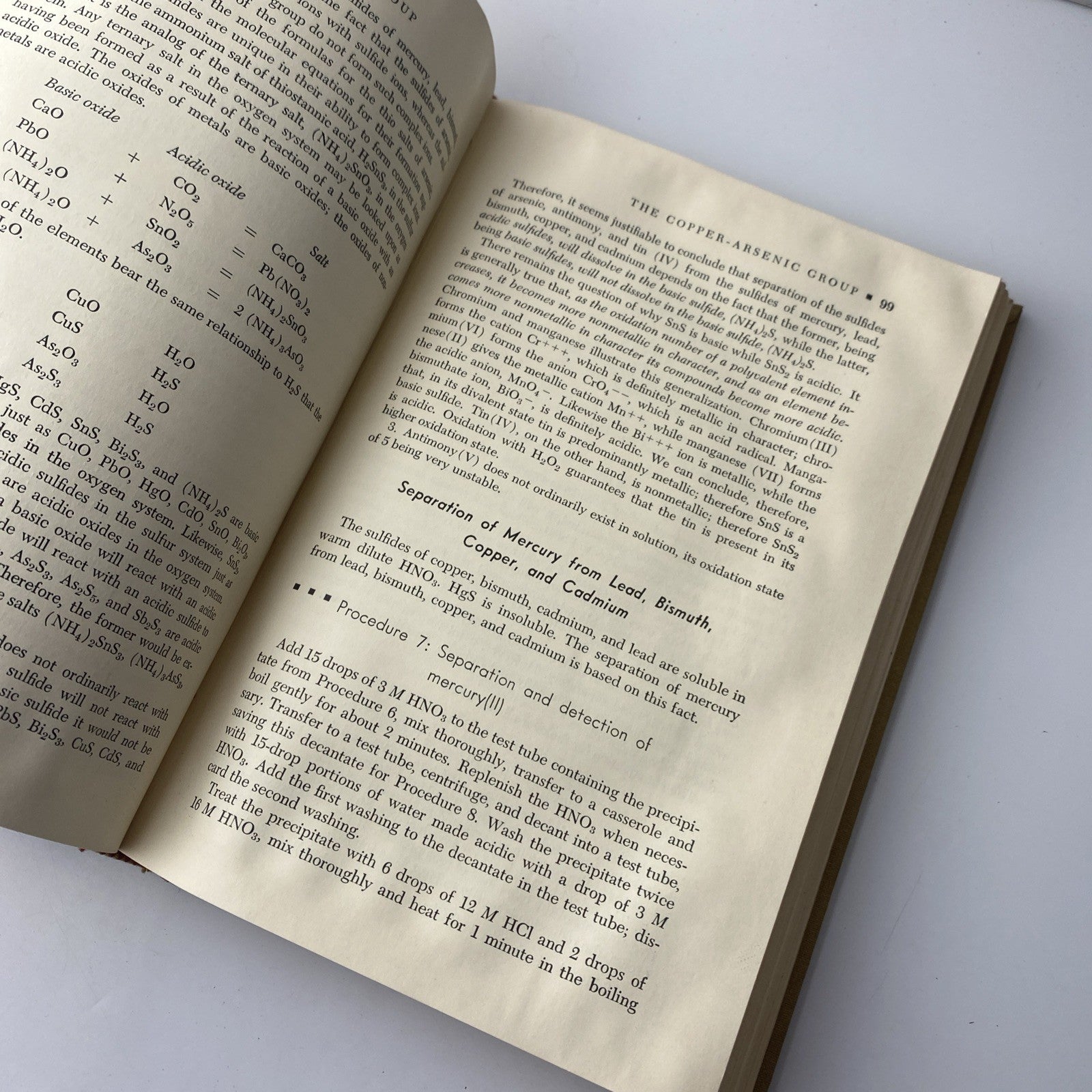 Introduction to Semimicro Qualitative Analysis by C.H. Sorum 1963 Third Edition 