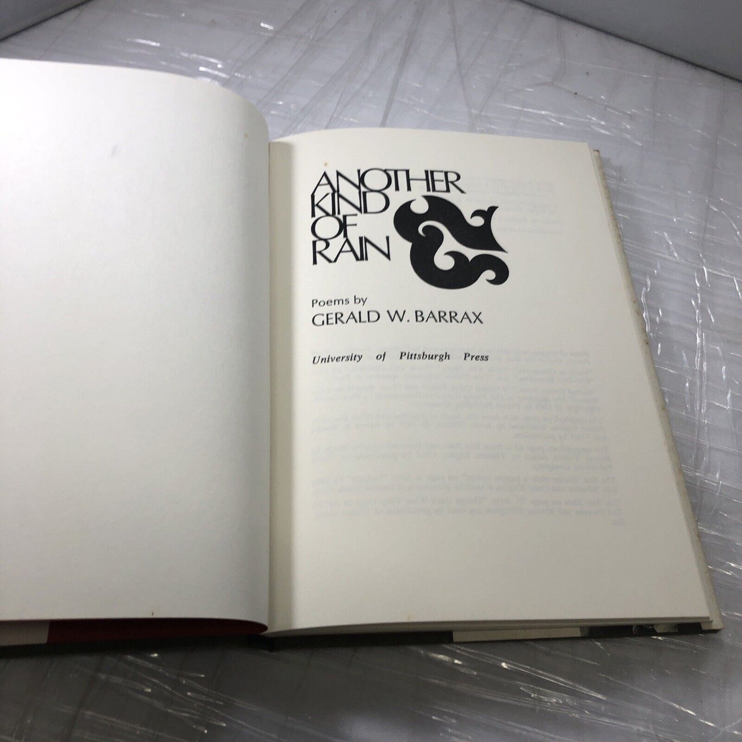 Gerald W Barrax / Another Kind of Rain 1970 African American Poet, Black Poet