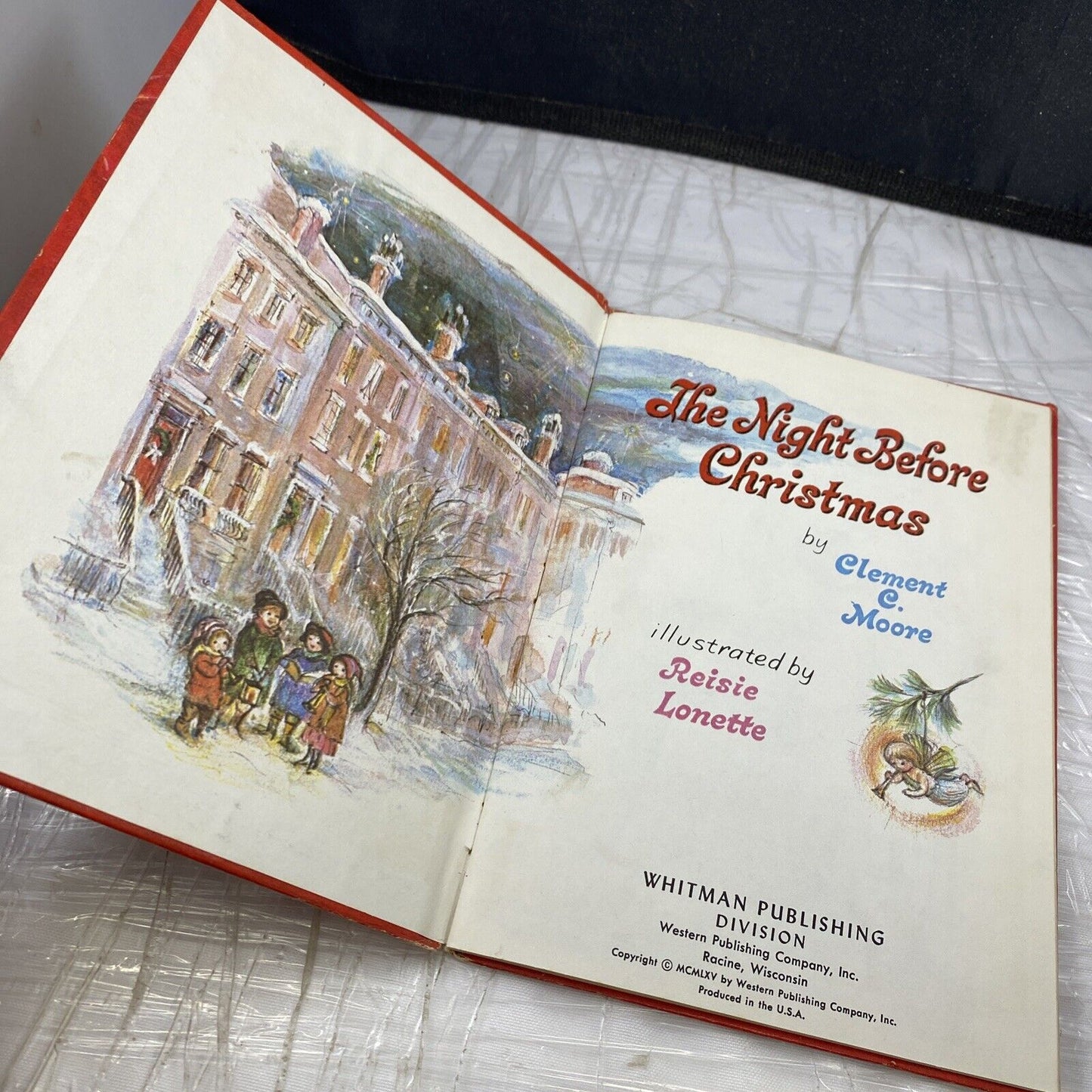 The Night Before Christmas Whitman Big Tell A Tale Vintage 60s Kids Hardover