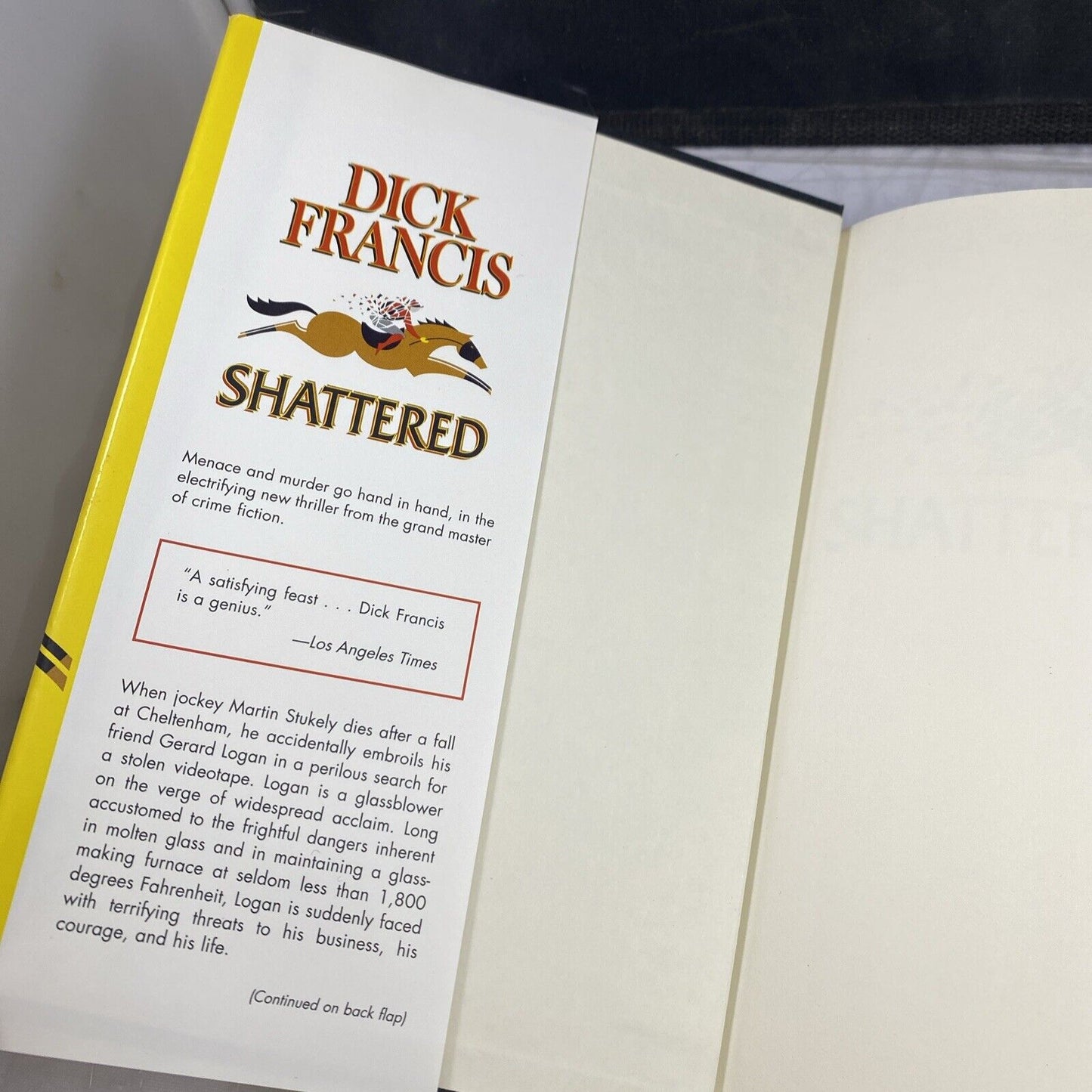 SHATTERED by Dick Francis HARDCOVER Putnam (2000) BCE Good See Pics