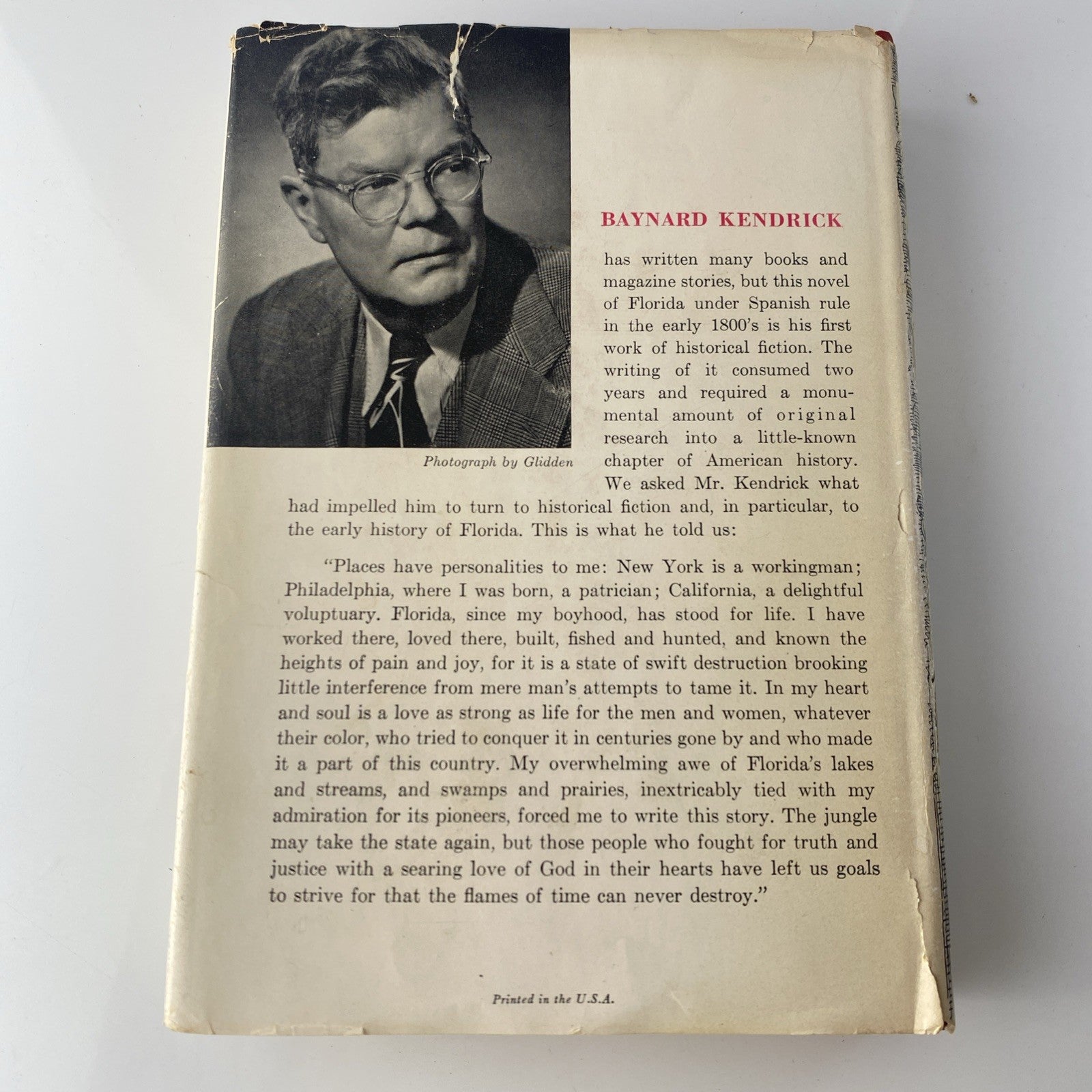 THE FLAMES OF TIME" BY BAYNARD KENDRICK HC/DJ 1948 BCE