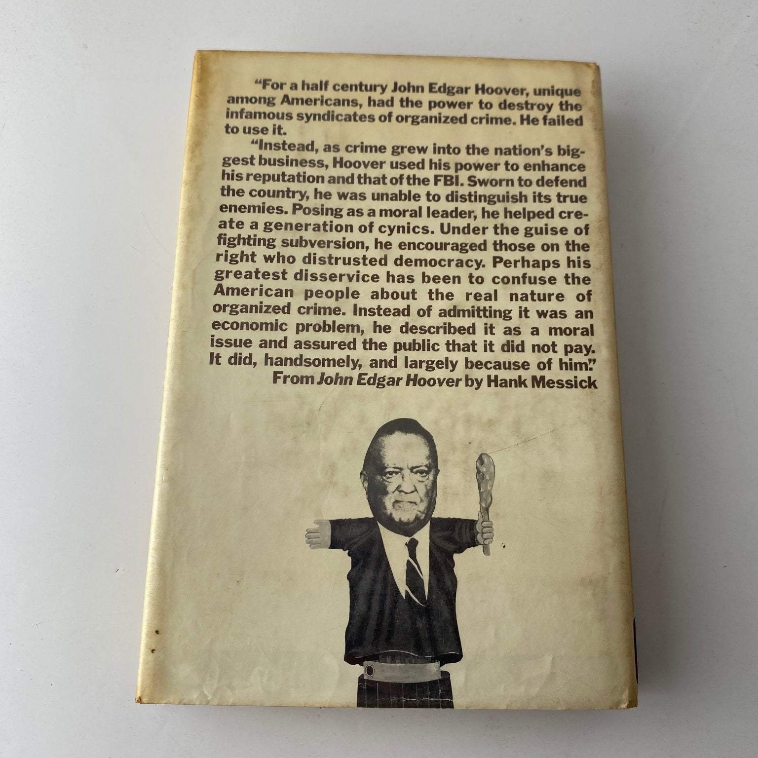 John Edgar Hoover by Hank Messick 1972 First Edition Biography David McKay