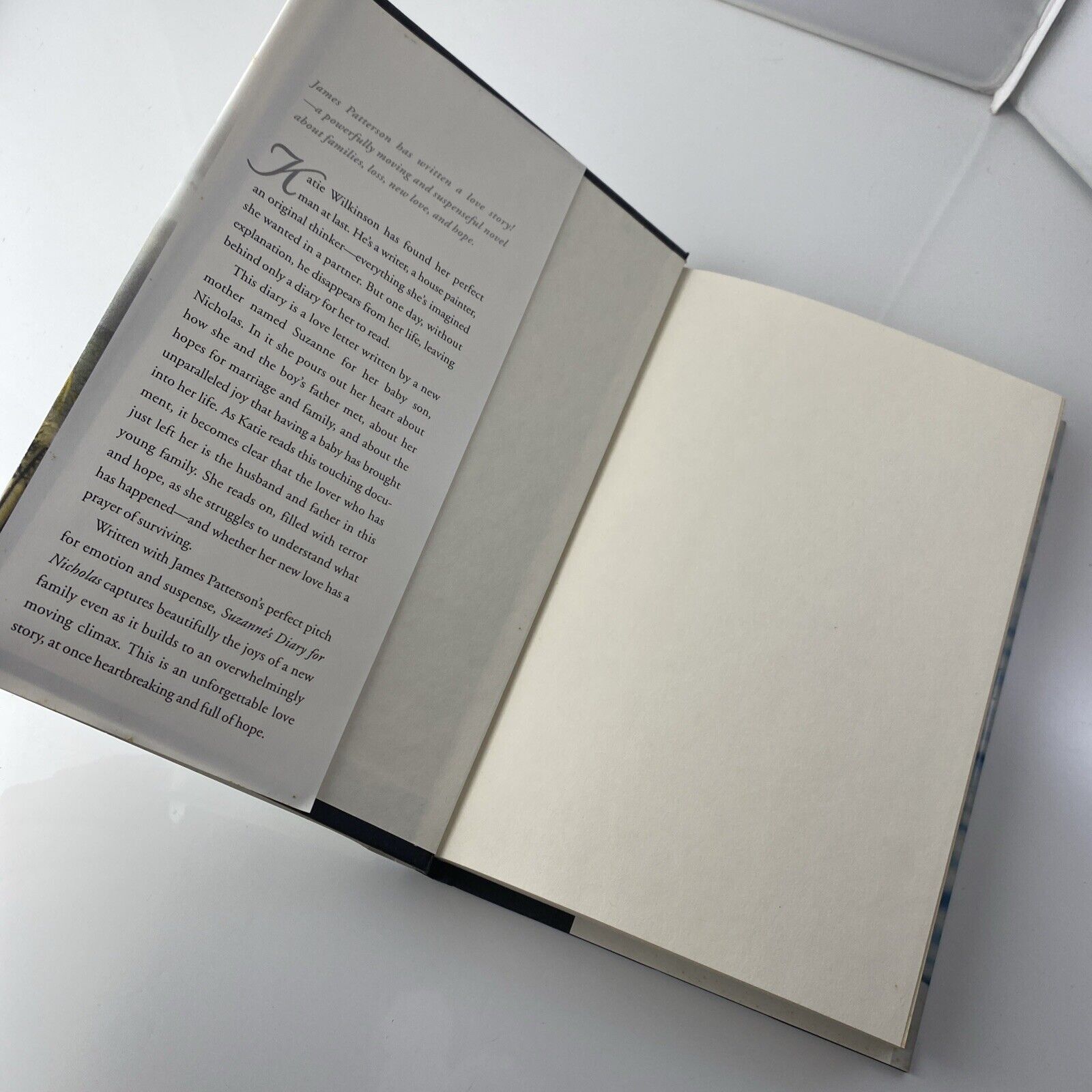 SUZANNE'S DIARY FOR NICHOLAS: Suspense, Love, Family Hardcover Book Club Edition