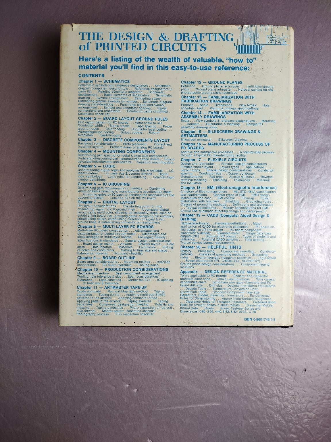 Design & Drafting of Printed Circuits Darryl Lindsey 1980 PCB CAD Guide Bishop