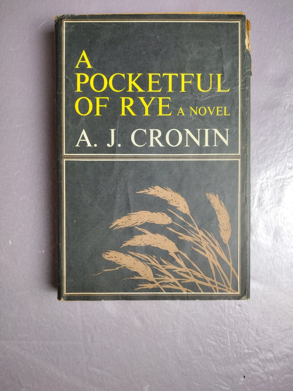 A Pocketful of Rye A.J. Cronin 1969 Novel Vintage Hardcover Little, Brown