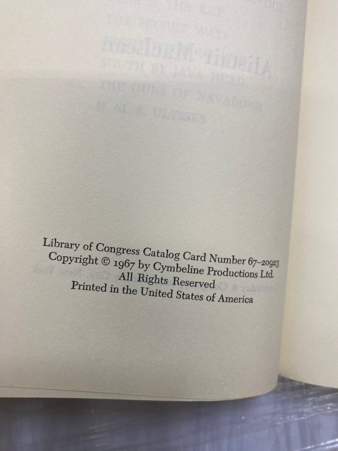 Where Eagles Dare Alistair MacLean 1967 First Edition Espionage Doubleday