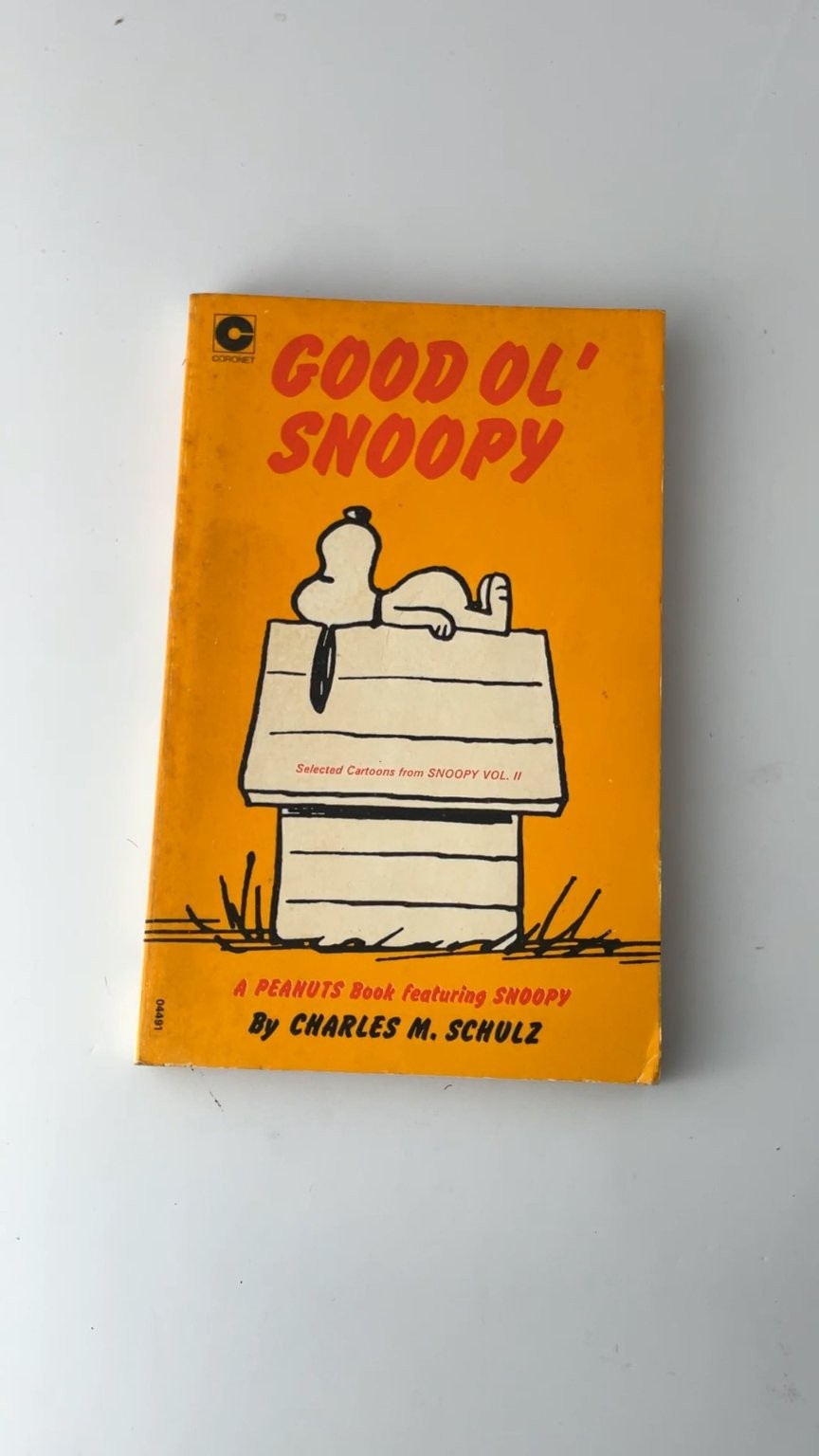 Good Ol' Snoopy by Charles M. Schulz Coronet Edition 1968 Illustrated