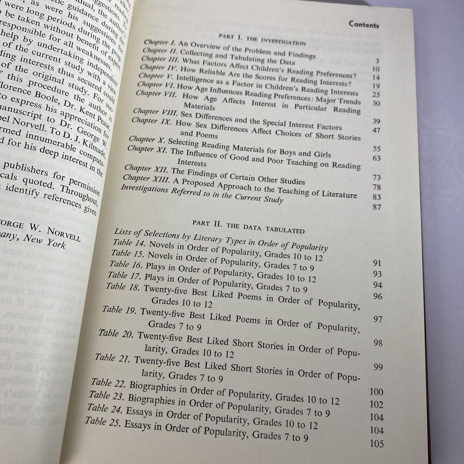 The Reading Interests Of Young People by George Norvell 1950 HC Vintage Textbook