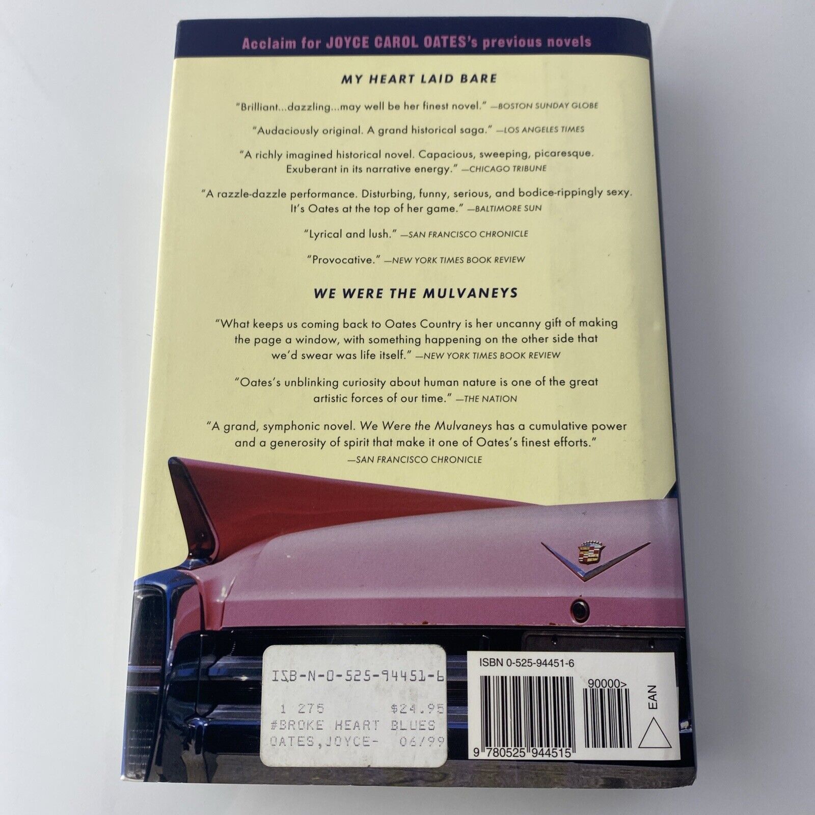 Joyce Carol OATES / Broke Heart Blues 1st Edition 2000 Good