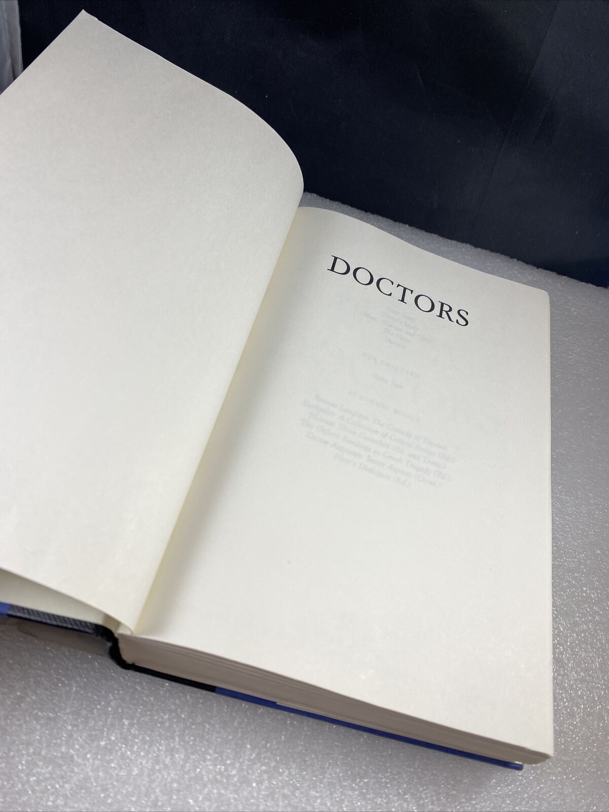 Doctors - Hardcover By Erich Segal - VERY GOOD Book Club Edition Vintage Nonf