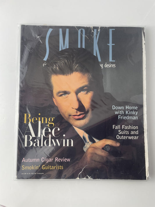 Vintage Smoke Magazine Fall 1997 Alec Baldwin Cigar Review Fashion Guitarists