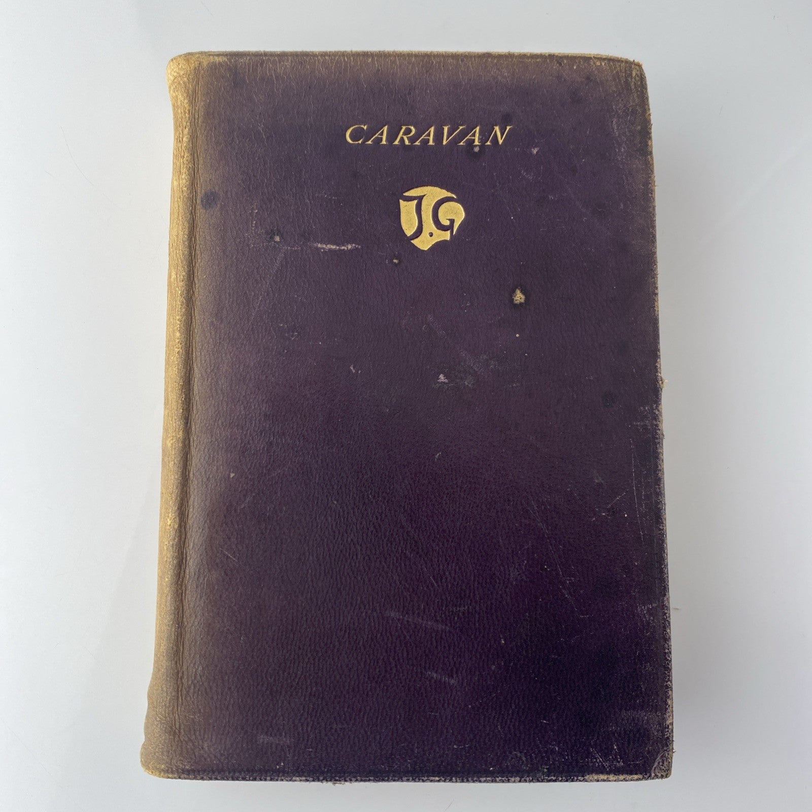Caravan, John Galsworthy. 1925 1st Edition. Leather Binding Antique Literature