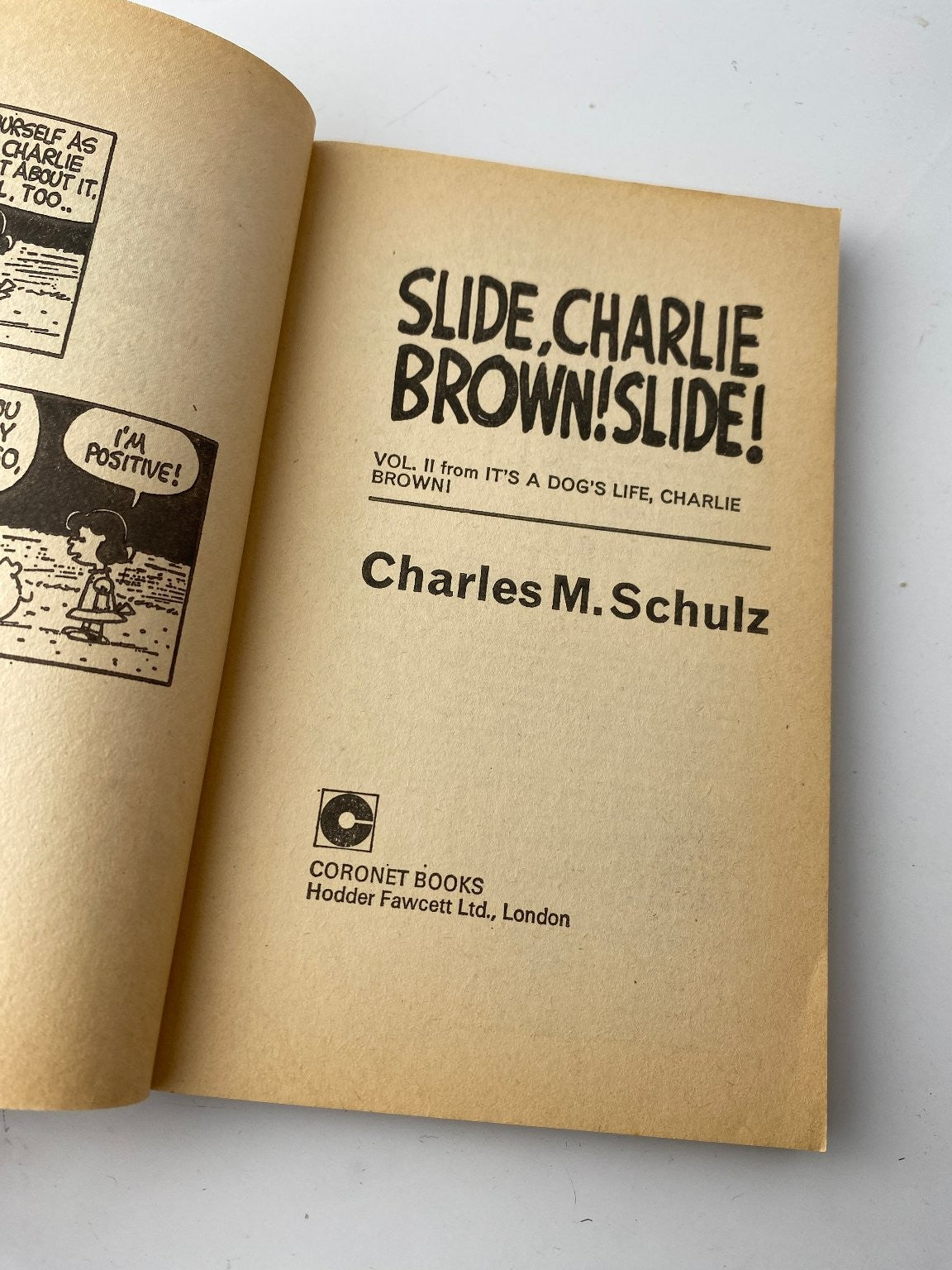 Slide Charlie Brown Slide Charles M Schulz 1969 Illustrated Coronet