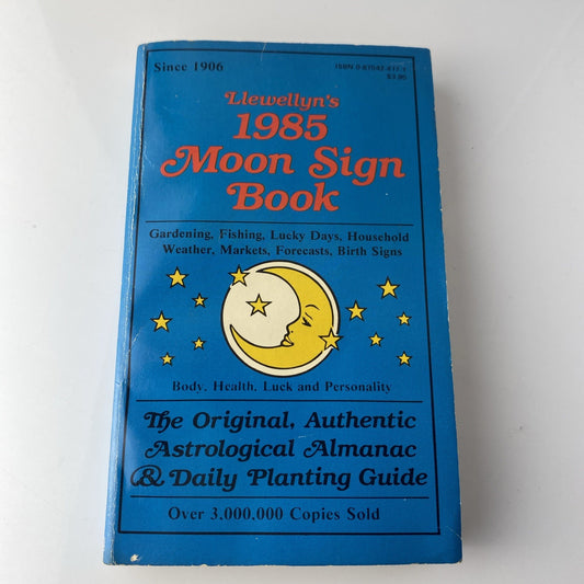 Rare Vintage Llewellyn’s 1985 Moon Sign Astrology Book Rare
