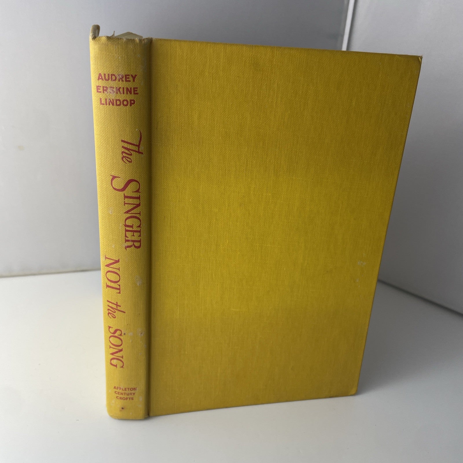 The Singer Not the Song 1953 Audrey Erskine Lindop Book Club Edition