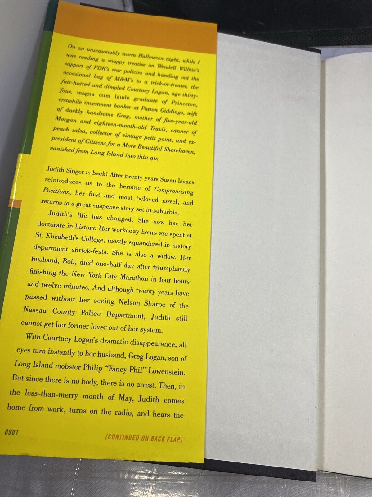 Long Time No See by Susan Isaacs (2001, Hardcover) First Ediiton Print