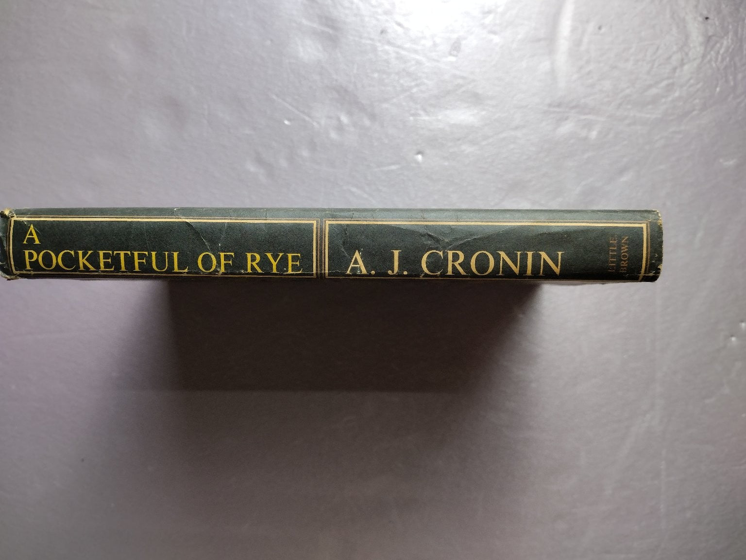 A Pocketful of Rye A.J. Cronin 1969 Novel Vintage Hardcover Little, Brown