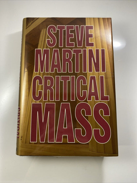 Critical Mass by Steve Martini (1998, Hardcover) Book Very Good Fiction Bce