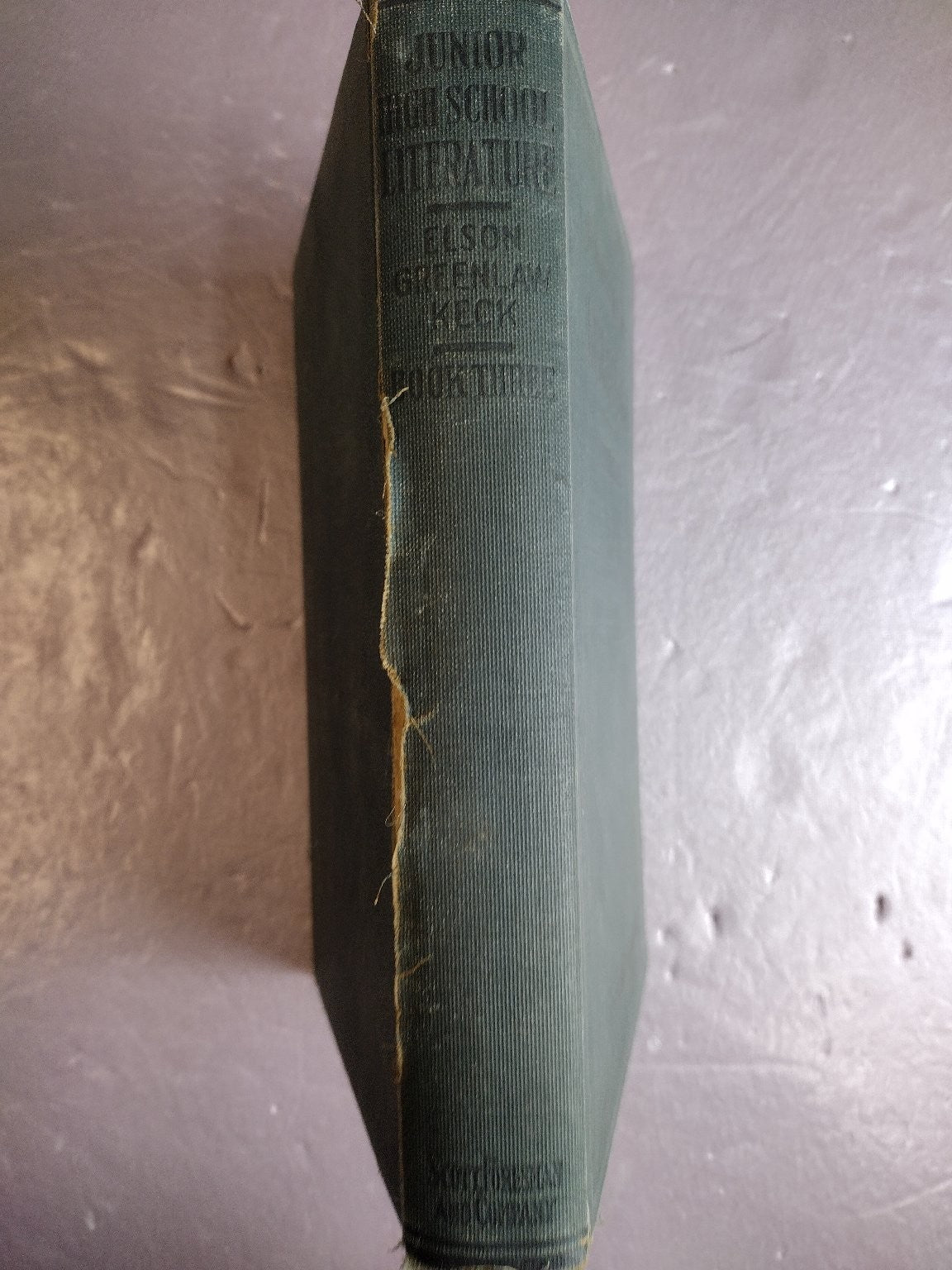 Junior High School Literature Book Three Elson Keck Greenlaw 1932 Scott Foresman