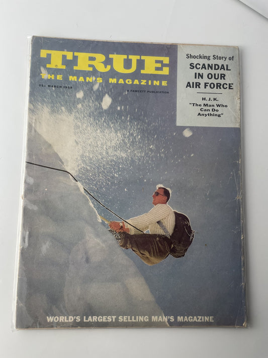 Vintage 1959 True The Man's Magazine March Air Force Scandal Adventure Softcover