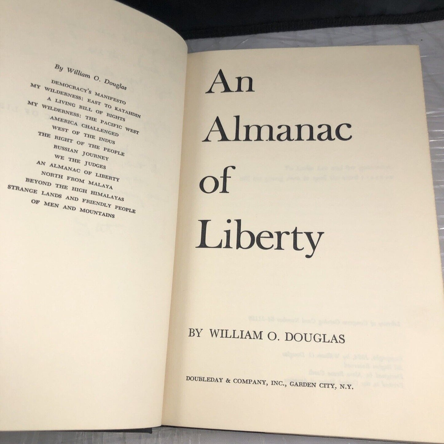 An Almanac of Liberty William O Douglas - 1954 First Edition Hardcover - HC/DJ